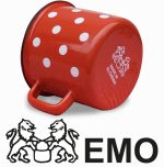 Crvena posuda s točkicama 0,37 l 8 cm - Slika 2