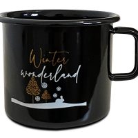 Lonček črn 0,37l ”Winter wondreland”