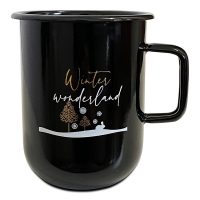 Lonček črn 0,43l ”Winter wonderland”