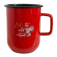 Red mug 0.43 l  "Baby, it's cold outside"