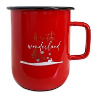 Lonček rdeč 0,43l ”Winter wonderland”