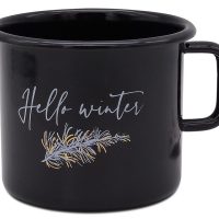 Lonček črn 0,37l ”Hello winter”