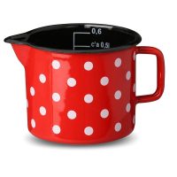 Lonec s kljunom in merilno skalo rdeč 1l