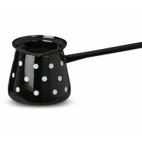 Crna džezva s točkicama, 0,7 l