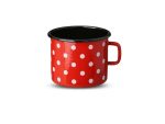 Crvena posuda s točkicama 0,37 l 8 cm