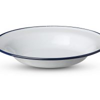 Deep white plate 22 cm