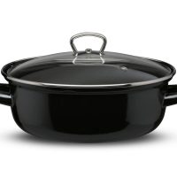 Kozica nizka s steklenim pokrovom NEGRA