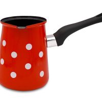 Crvena džezva s točkicama, 1,0 l