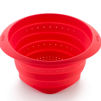 Silicone strainer, red