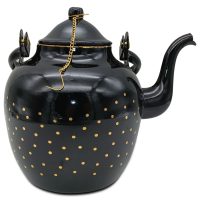 Čajnik retro zlate pike