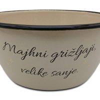 Namizna skodelica bež 16cm 1l "Velike sanje"